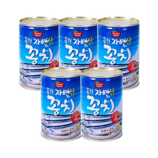 [(주)셀러허브]동원 꽁치 300g x5캔 통조림
