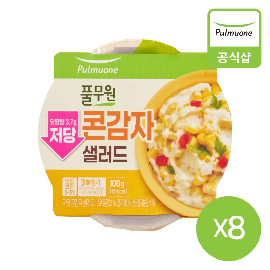 풀무원 저당 콘감자샐러드(100g)X8개