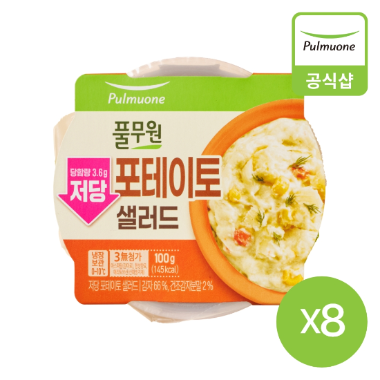 풀무원 저당 포테이토샐러드(100g)X8개