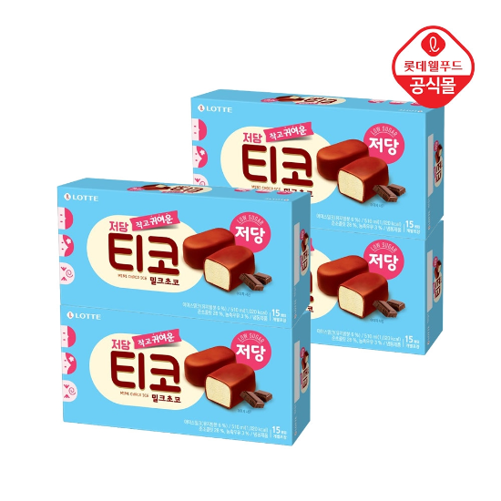 저당 티코 밀크초코 510ml x 4개