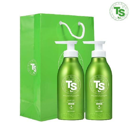 올뉴 TS 샴푸 500g 2개 + 그린 쇼핑백 1개