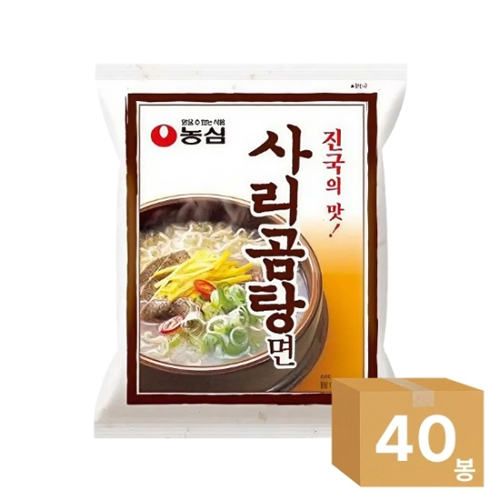 [SA003133_PG137721][하프클럽/농심]사리곰탕면 110g 1box 40봉 랜덤박스-P441301780
