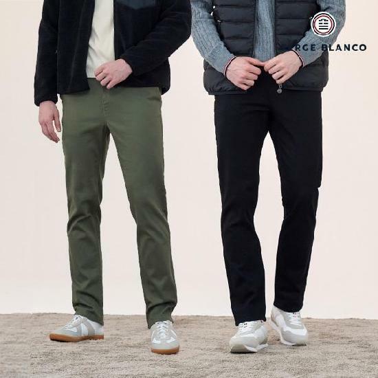 [삼성카드5%할인]세르즈블랑코 24FW 남성 코튼 블렌디드 스판 팬츠 2종 5