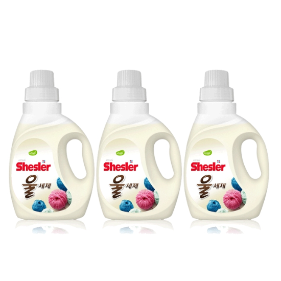 쉬슬러 기능성 세탁세제 울전용 세제 650ml 3개