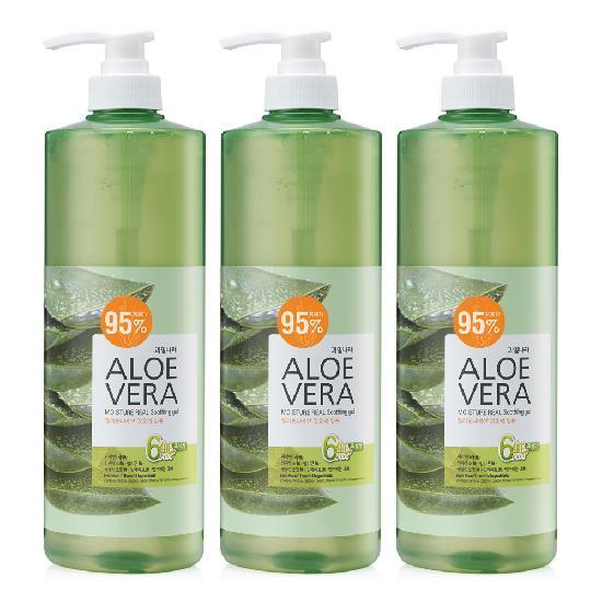 과일나라 알로에 수딩젤 1000ml 3개 알로에베라 대용량 진정 보습