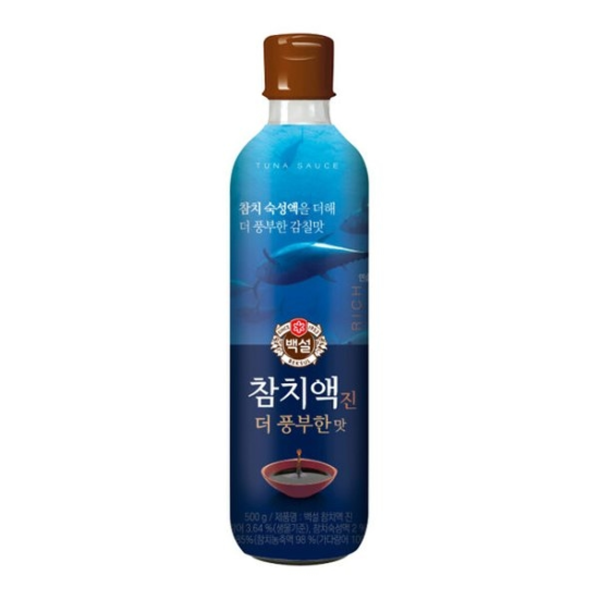 (신세계센텀점)CJ 백설 참치액 진더풍부한맛 500g