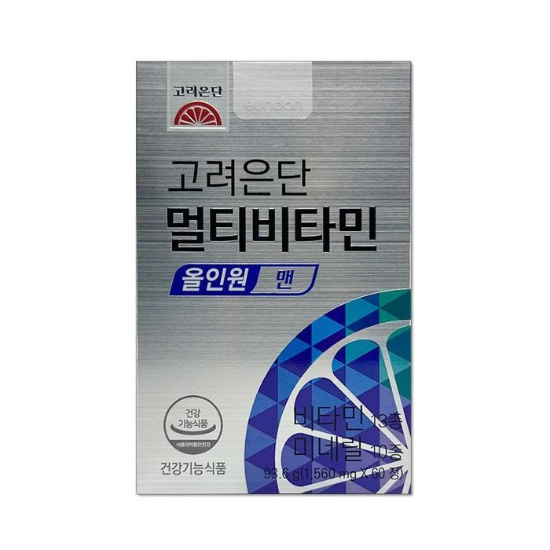 고려은단 멀티비타민 올인원 맨 60정 1박스 2개월분 dn