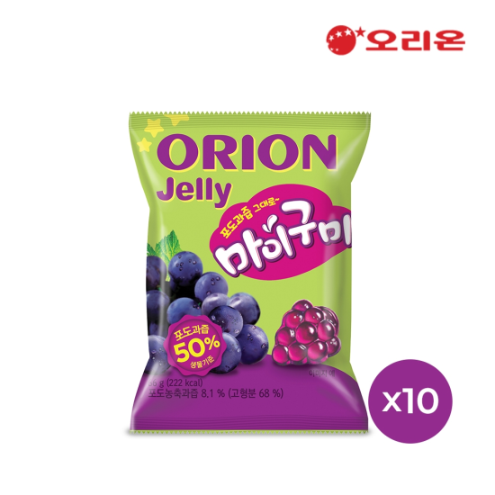오리온 마이구미 포도 1P(66g) x10개