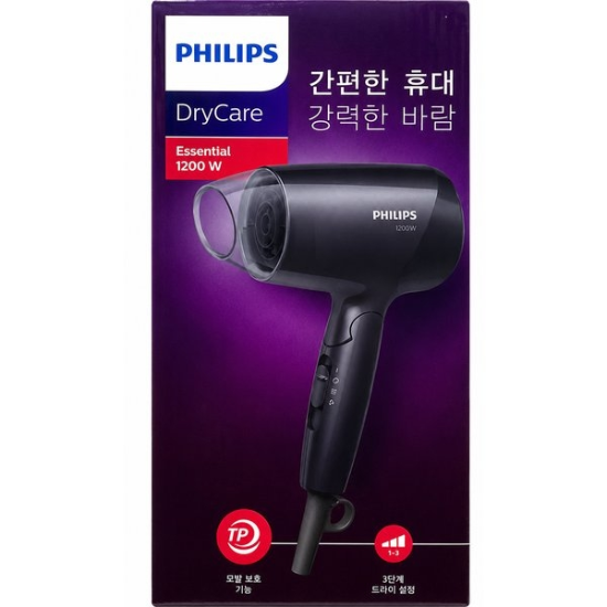 필립스 헤어드라이어 BHC010/블랙/접이식/휴대용이/쿨샷/3단계온도조절