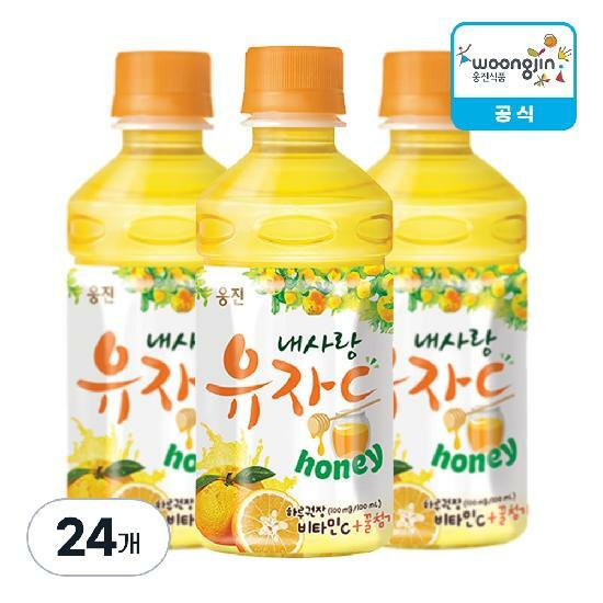 내사랑 유자C 280ml, 24개