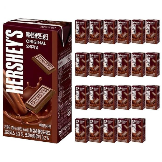 허쉬 초콜릿드링크 오리지널 190ml x 24개