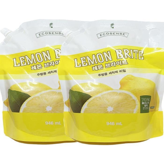 멜라루카 주방세제 레몬 브라이트 리필 946ml X 2개(AD)