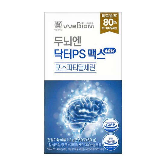 위바이옴 두뇌엔 닥터PS 맥스 2g x 30포 1박스 -SDL (33105132)