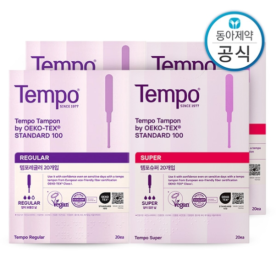 템포 탐폰 체내형생리대 레귤러/슈퍼 80매