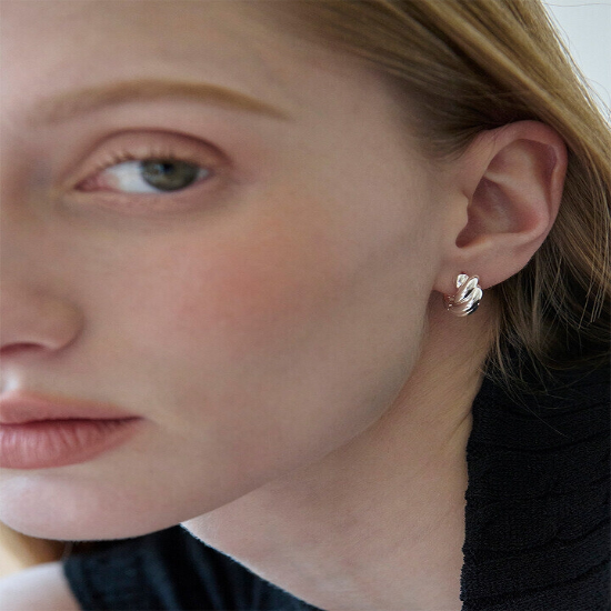 [패션플러스[735688]]Intertwine Earrings EBS045