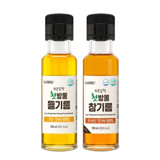 (대전신세계)루솔 저온압착 첫방울 들기름n참기름