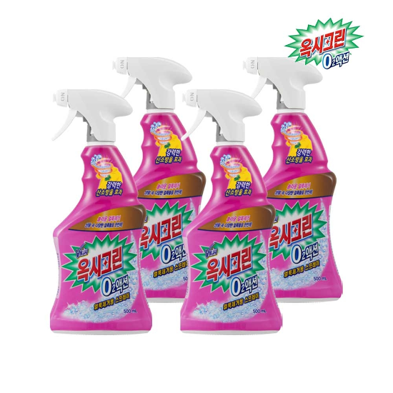 옥시크린 오투액션 스프레이 얼룩제거제 500ml x4개