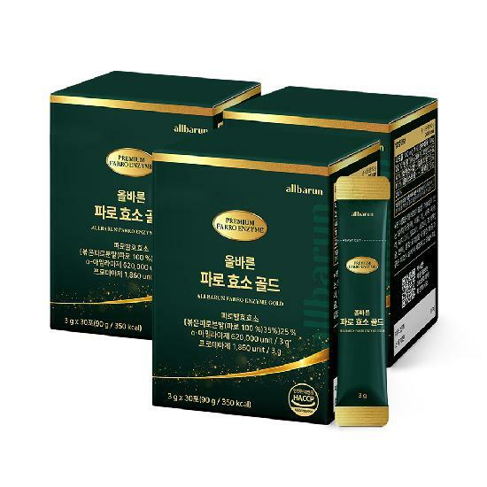 올바른 파로 효소 골드 30포 3박스 (총 90포 3개월분)