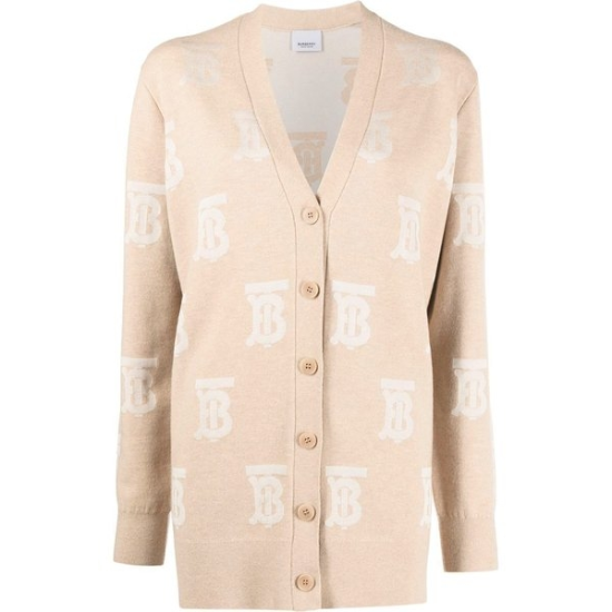 22FW SALENA TB 로고 가디건 라이트카멜 8052407