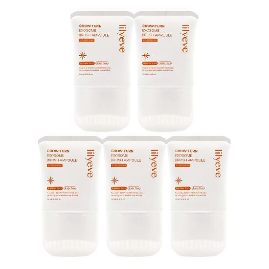 릴리이브 그로우턴 엑소좀 브러쉬 앰플 100ml 5개 탈모 두피 케어