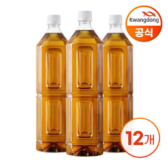 광동 옥수수수염차 무라벨 1.5L X 12병 (무/유라벨 랜덤발송)
