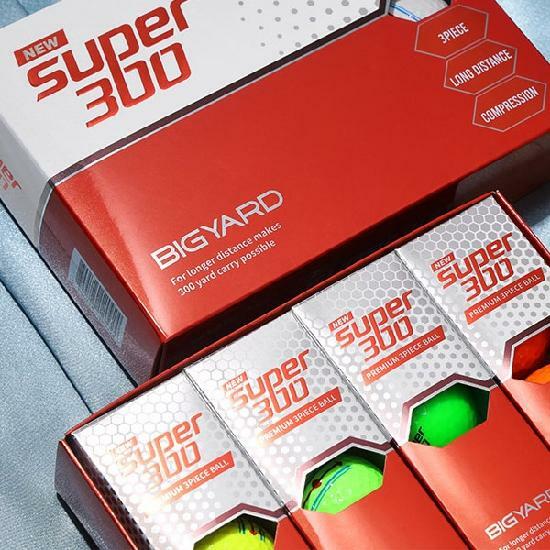 넥센 빅야드 NEW 슈퍼300 고반발 3피스 골프공 비거리 장타 퍼팅라인 골프볼 비거리 장타 퍼팅라인 골프볼.