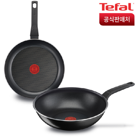 테팔 심플리클린 2종(팬28+웍28)