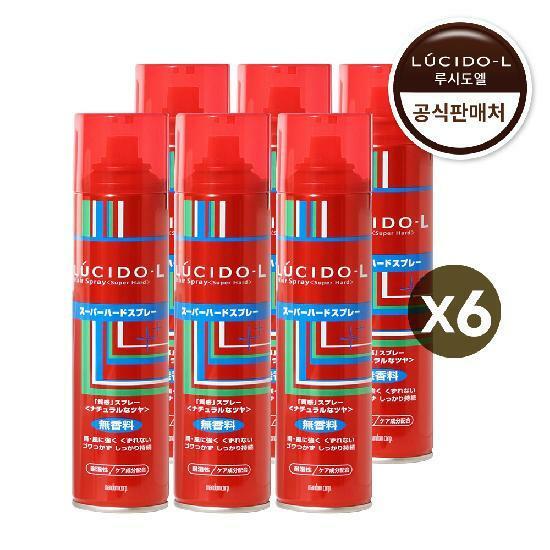루시도엘 헤어스프레이 슈퍼하드 293ml 6개