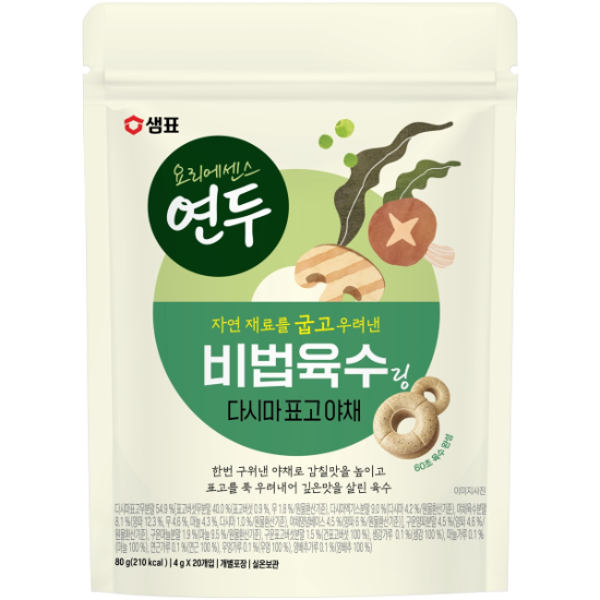 (신세계의정부점)연두 비법육수링 (다시마표고야채 80g)