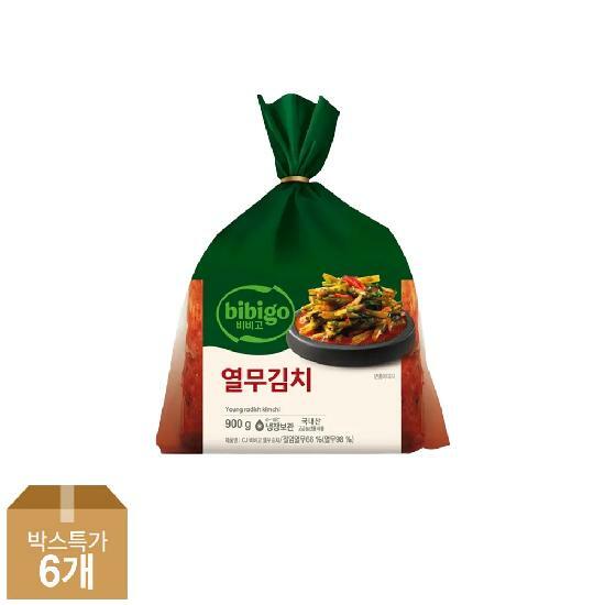 CJ 비비고 열무김치 900g x6개