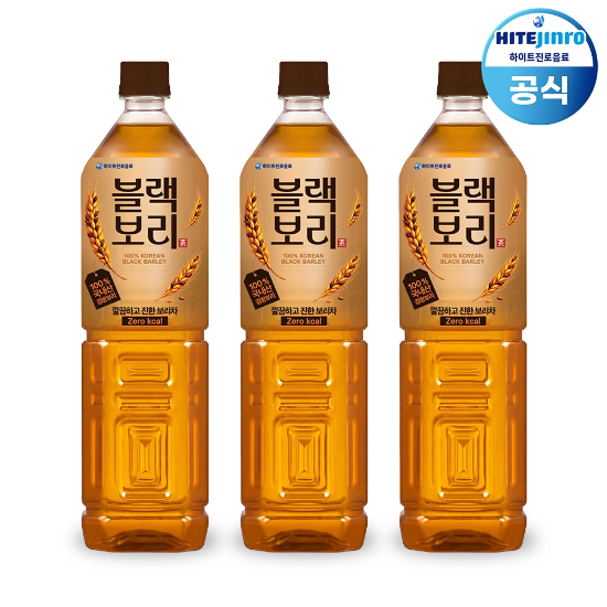 하이트진로 블랙보리 보리차 1.5L x 6개