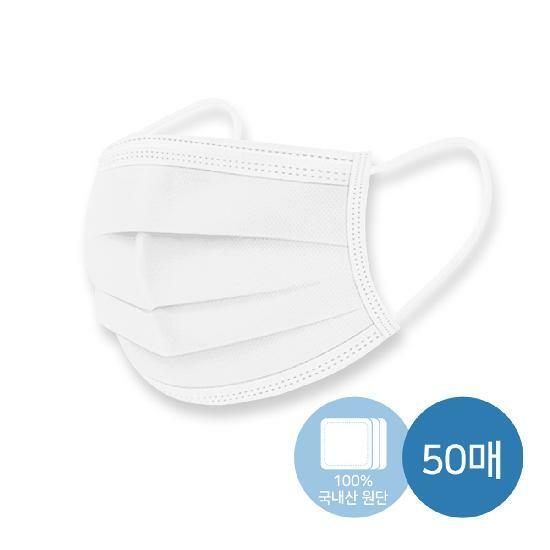 [삼성카드5%할인]웰크리너 3중구조 일회용마스크 100매(국내생산/국내원단) 5