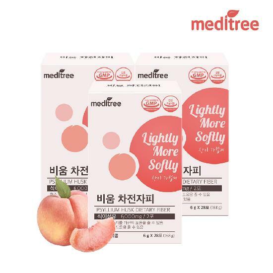 메디트리 비움 차전자피 복숭아맛 3박스