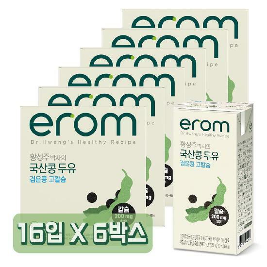 (M)이롬황성주 검은콩고칼슘두유 190ml x 96팩