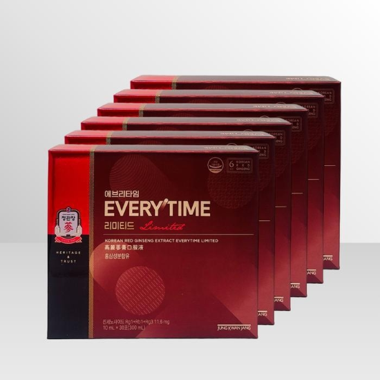 정관장 에브리타임 리미티드 (10ml x 30포) 6개 / iuy