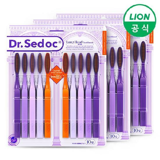 닥터세닥 롱헤드 칫솔 어금니 안쪽 양치 탄력모 초미세모 30개