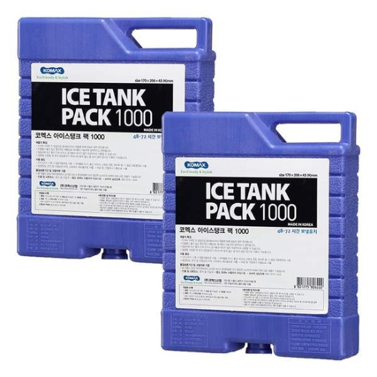 코멕스 아이스탱크 팩 블루 1L(1000cc) X 2개