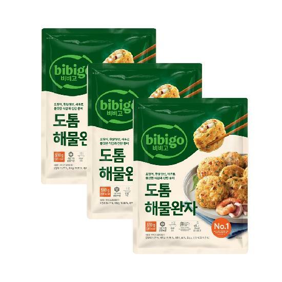 CJ 비비고 도톰해물완자 510g x3개
