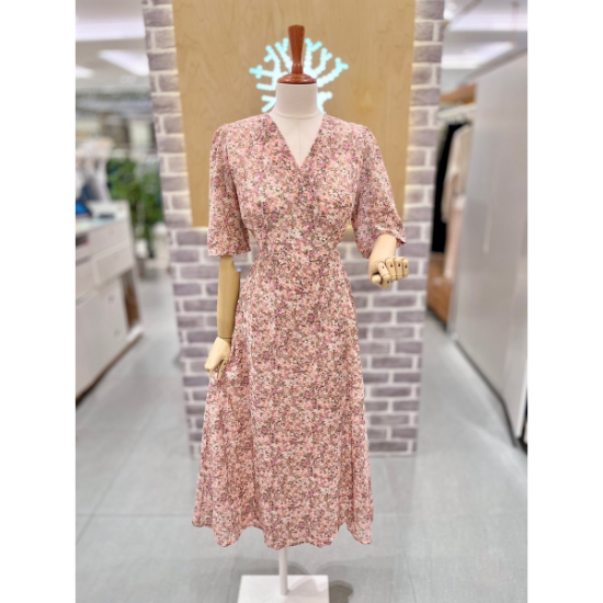 (대전신세계)LK 쉬폰 플라워 원피스(LK41E7OP016X)