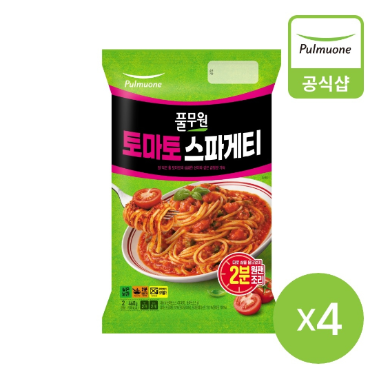 풀무원 토마토 스파게티 2인(460g)X4개