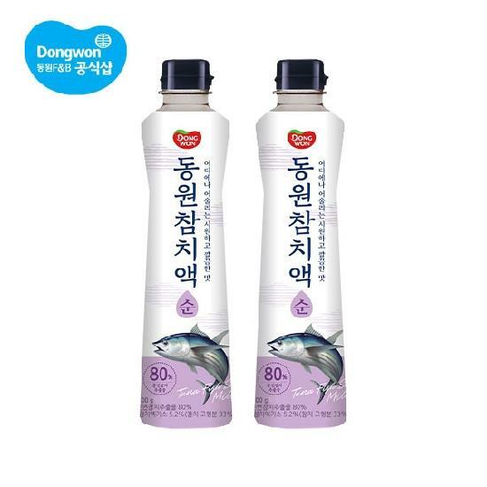[(주)해찬아이앤디]동원 참치액 진/순 500g 2개