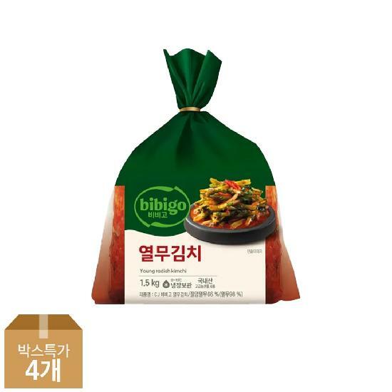 CJ 비비고 열무김치 1.5kg x4개