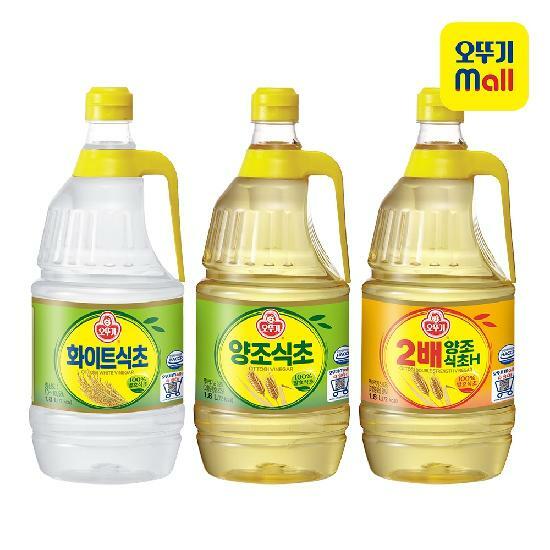 [본사직영] 오뚜기 식초 1.8L 6개(양조/화이트/2배양조)