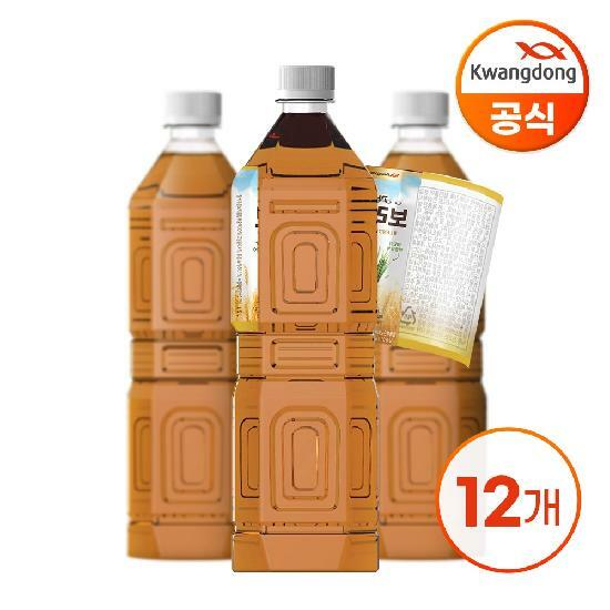 광동 밀싹보리차 무라벨 1.5L X 12병(무/유라벨 랜덤발송)