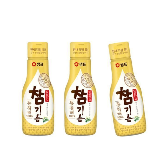 샘표 일편단심 100 통참깨 참기름 200ml 3개 (52808987)