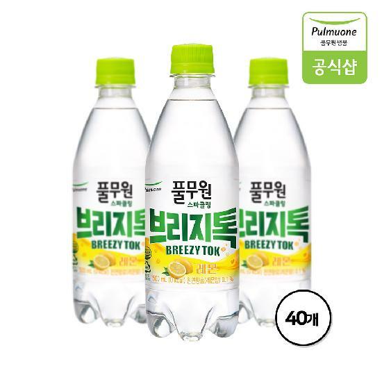 풀무원 브리지톡 탄산수/탄산음료 500ml X 40병(레몬)