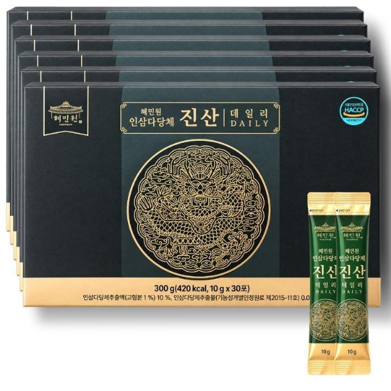52987307-혜민원 인삼다당체 진산 데일리 10g x 30포 x 6개