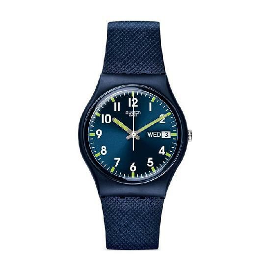 스와치 SO28N702 CLASSIC SIR BLUE 공용 우레탄시계