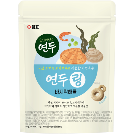 (신세계의정부점)샘표 연두링 바지락해물 80g