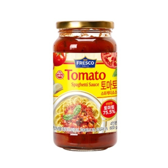 (신세계의정부점)오뚜기 프레스코 토마토파스타소스600g(증정스파게티면110g)1개